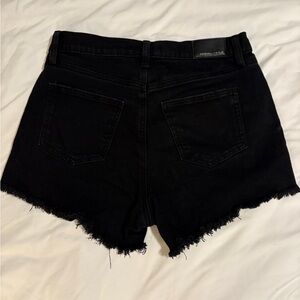 Black Denim Shorts